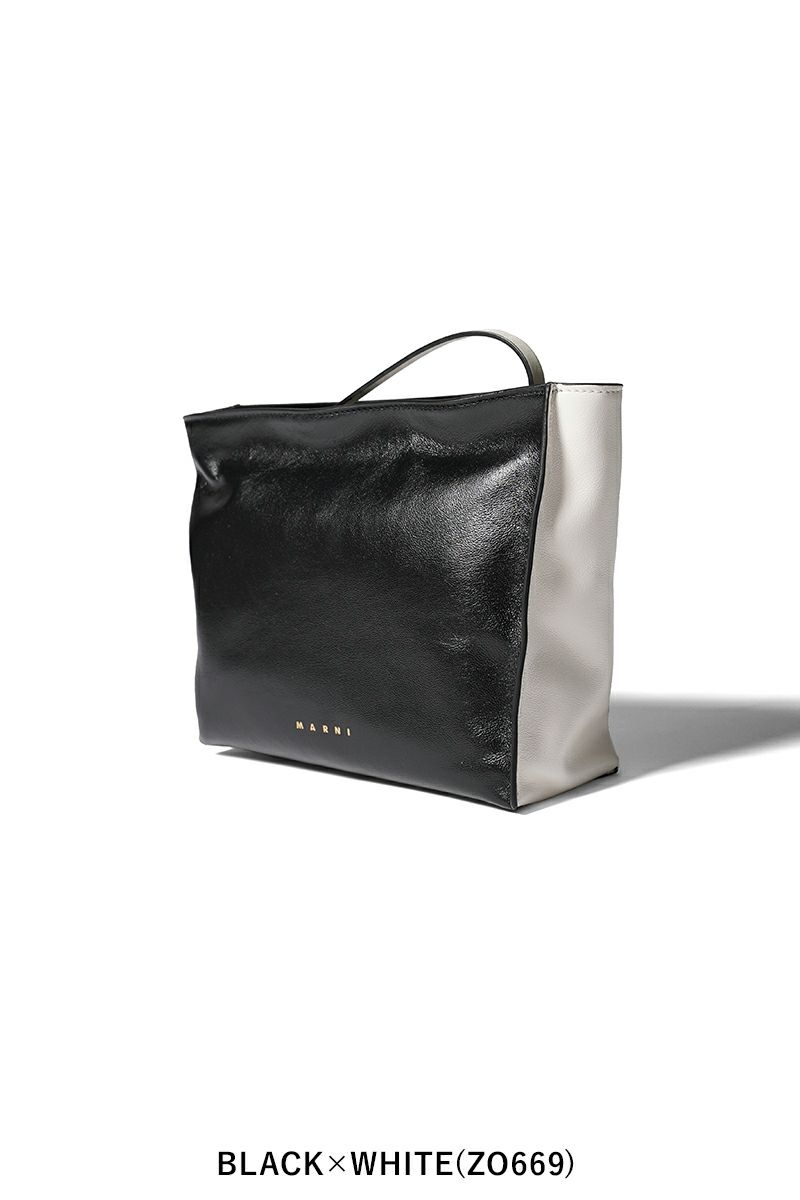 MARNI(マルニ)レザー製MUSEOソフトクラッチ PHMO0030U0P2644 -13