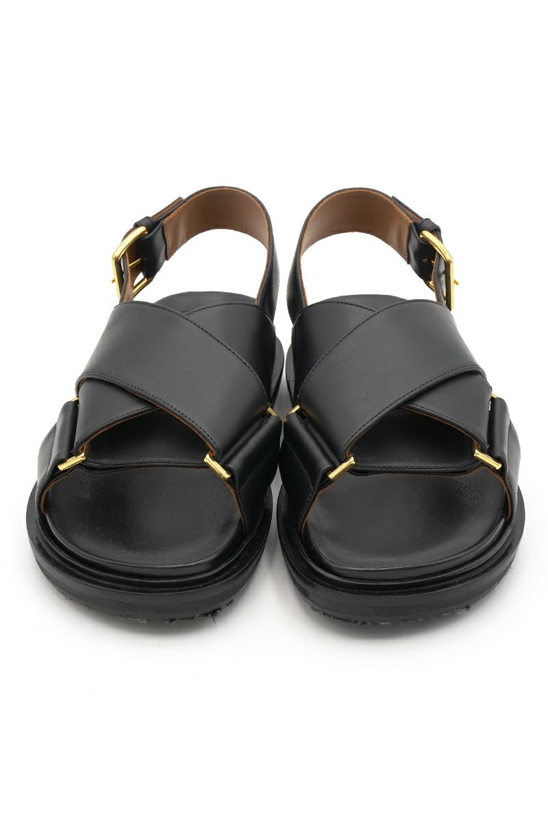 MARNI(マルニ)レザー製クリスクロスサンダル FBMS005201P3614 -1