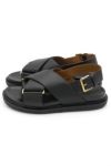 MARNI(マルニ)レザー製クリスクロスサンダル FBMS005201P3614 -2