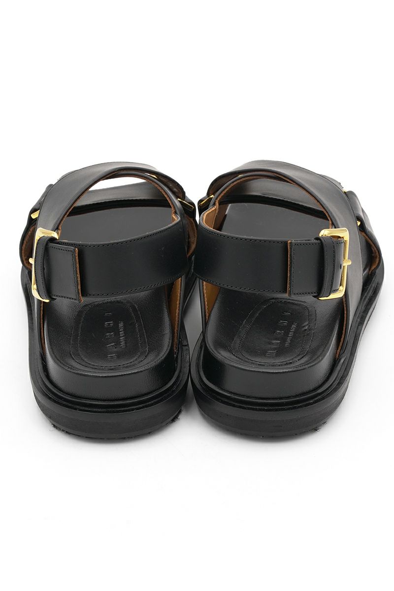 MARNI(マルニ)レザー製クリスクロスサンダル FBMS005201P3614 -3