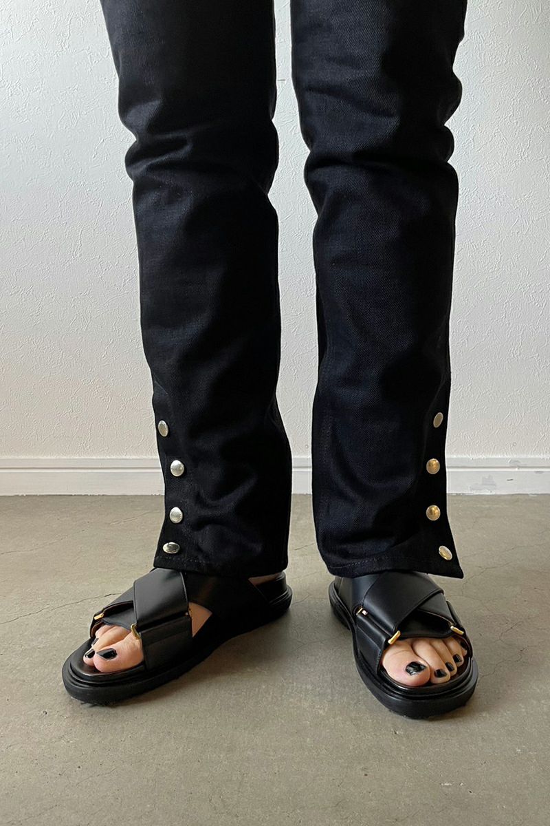 MARNI(マルニ)レザー製クリスクロスサンダル FBMS005201P3614 -12