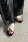 MARNI(マルニ)レザー製クリスクロスサンダル FBMS005201P3614 -16