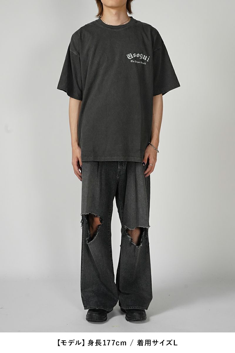 THE SUGAR PUNCH(シュガーパンチ)嘘喰い S/S T-Shirt 元零號立会人伽羅 半袖Tシャツ TUSM24SM007 -4