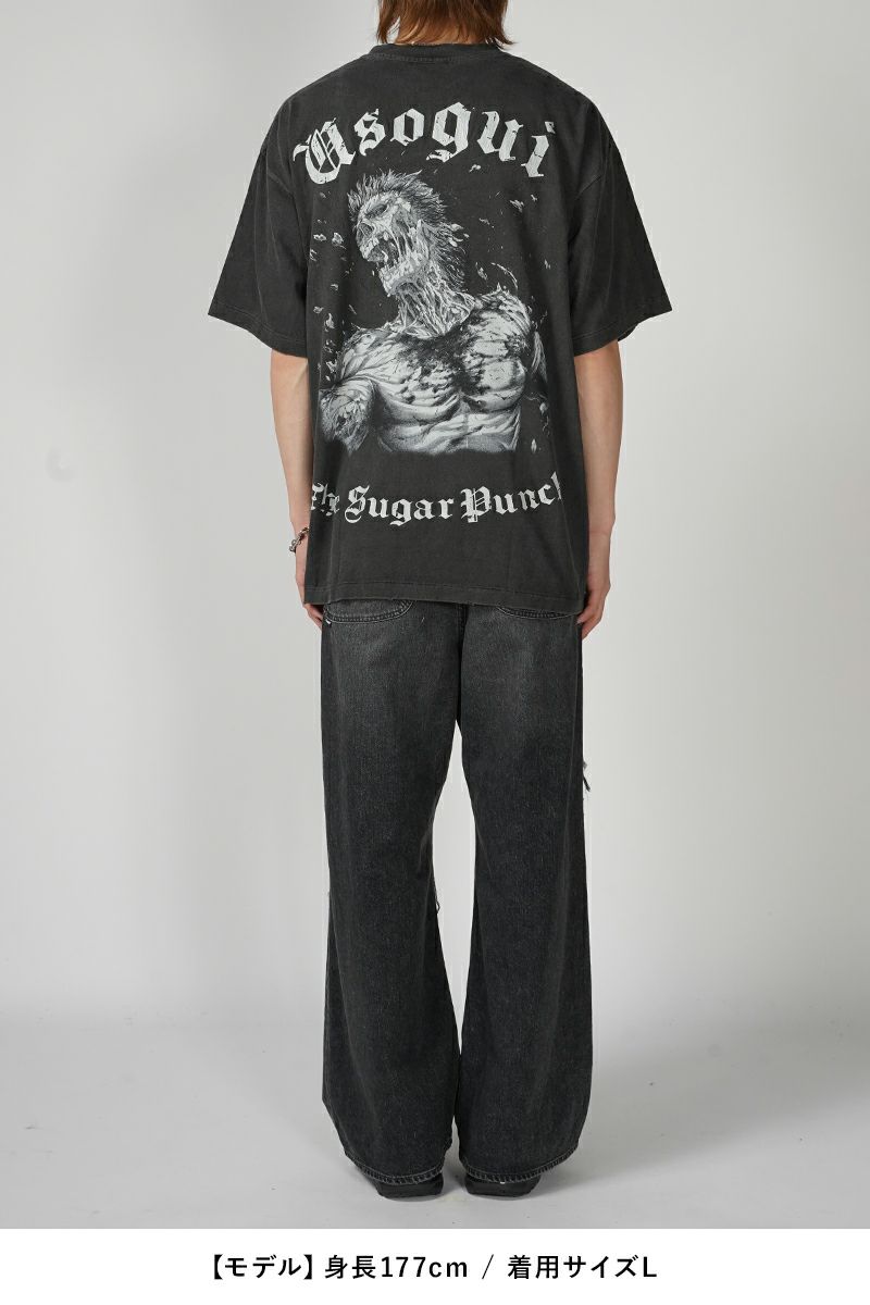 THE SUGAR PUNCH(シュガーパンチ)嘘喰い S/S T-Shirt 元零號立会人伽羅 半袖Tシャツ TUSM24SM007 -5