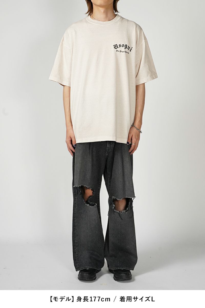 THE SUGAR PUNCH(シュガーパンチ)嘘喰い S/S T-Shirt 元零號立会人伽羅 半袖Tシャツ TUSM24SM007 -6