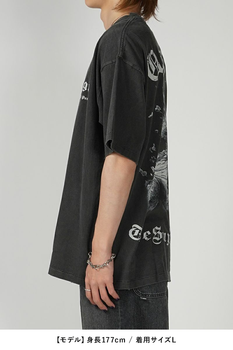 THE SUGAR PUNCH(シュガーパンチ)嘘喰い S/S T-Shirt 元零號立会人伽羅 半袖Tシャツ TUSM24SM007 -9