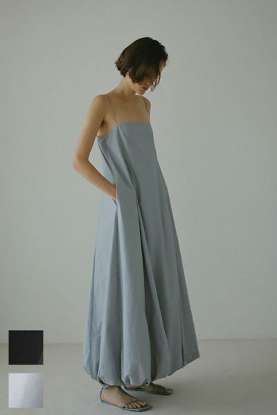 ETRE TOKYO(エトレトウキョウ)ナローストラップバルーンワンピース 1224430007