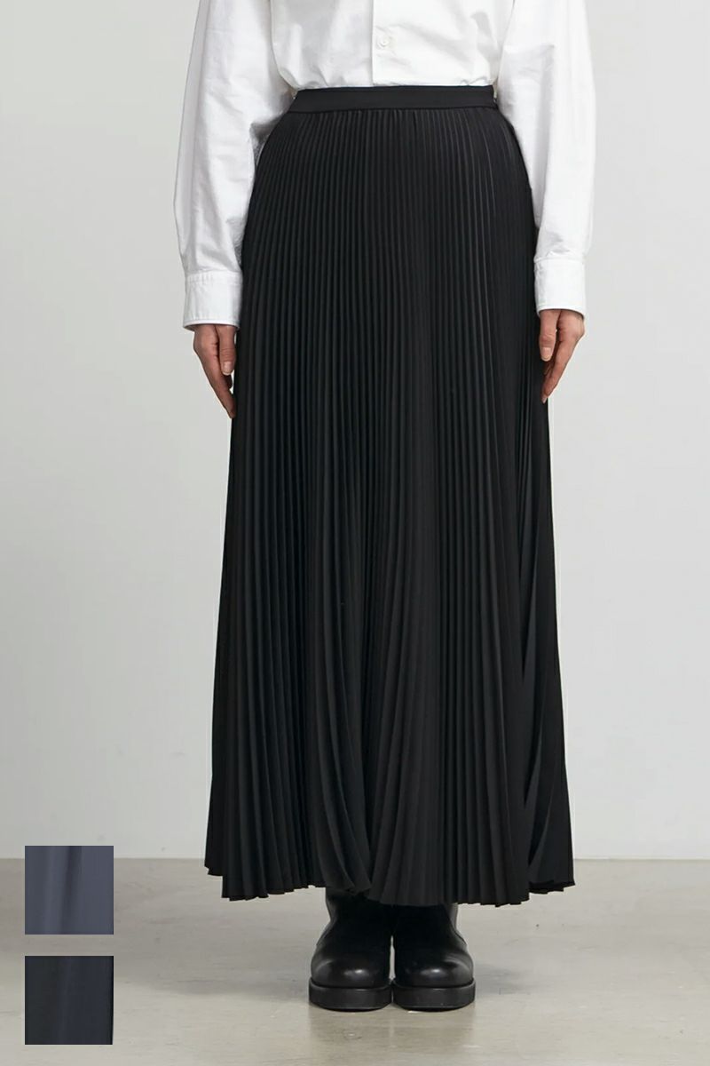 Graphpaper(グラフペーパー)Satin Pleats Skirt サテンプリーツスカート GL243-40228SB
