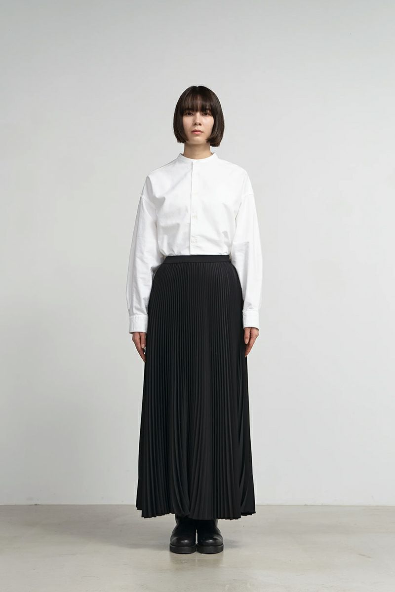 Graphpaper(グラフペーパー)Satin Pleats Skirt サテンプリーツスカート GL243-40228SB -1
