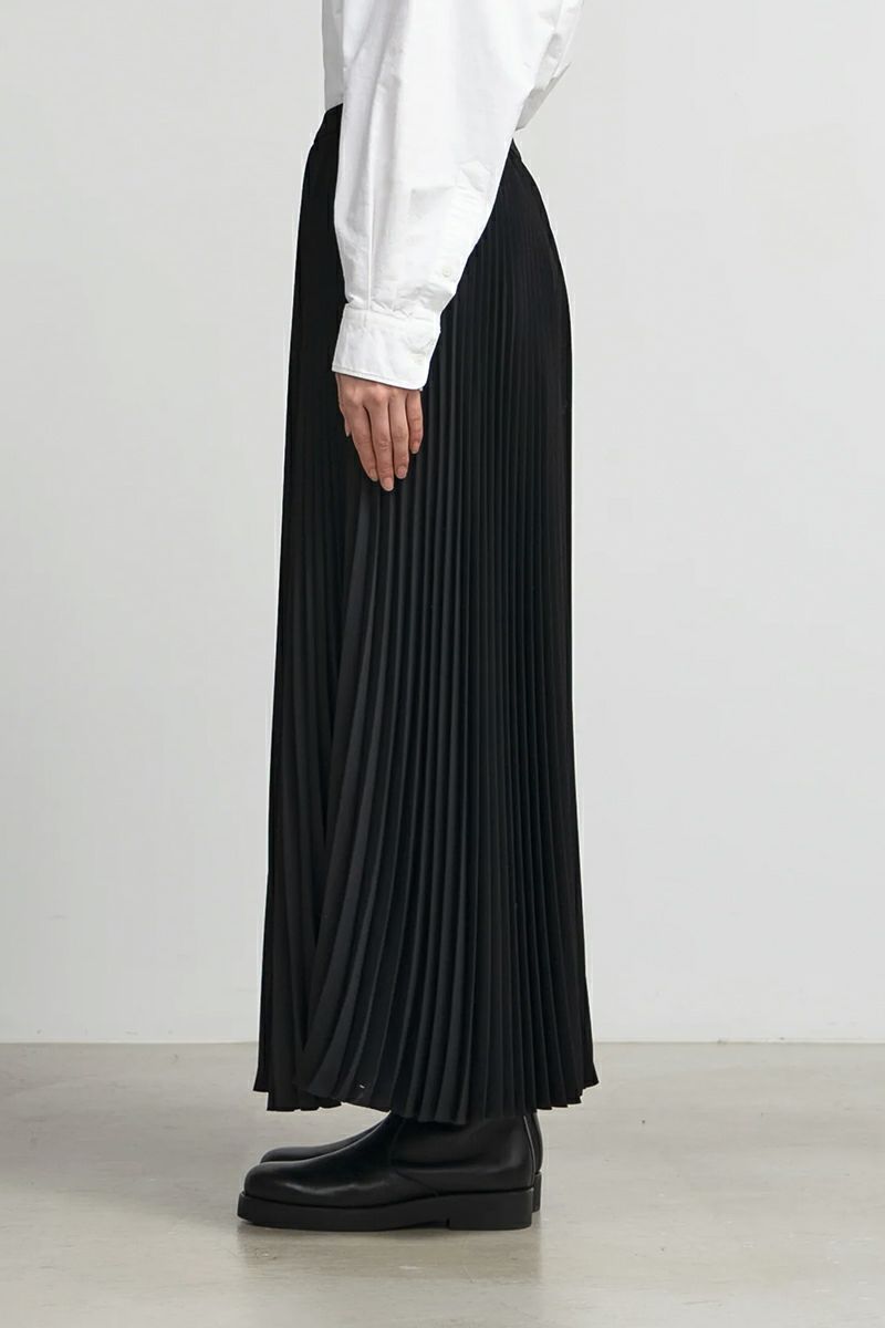 Graphpaper(グラフペーパー)Satin Pleats Skirt サテンプリーツスカート GL243-40228SB -5
