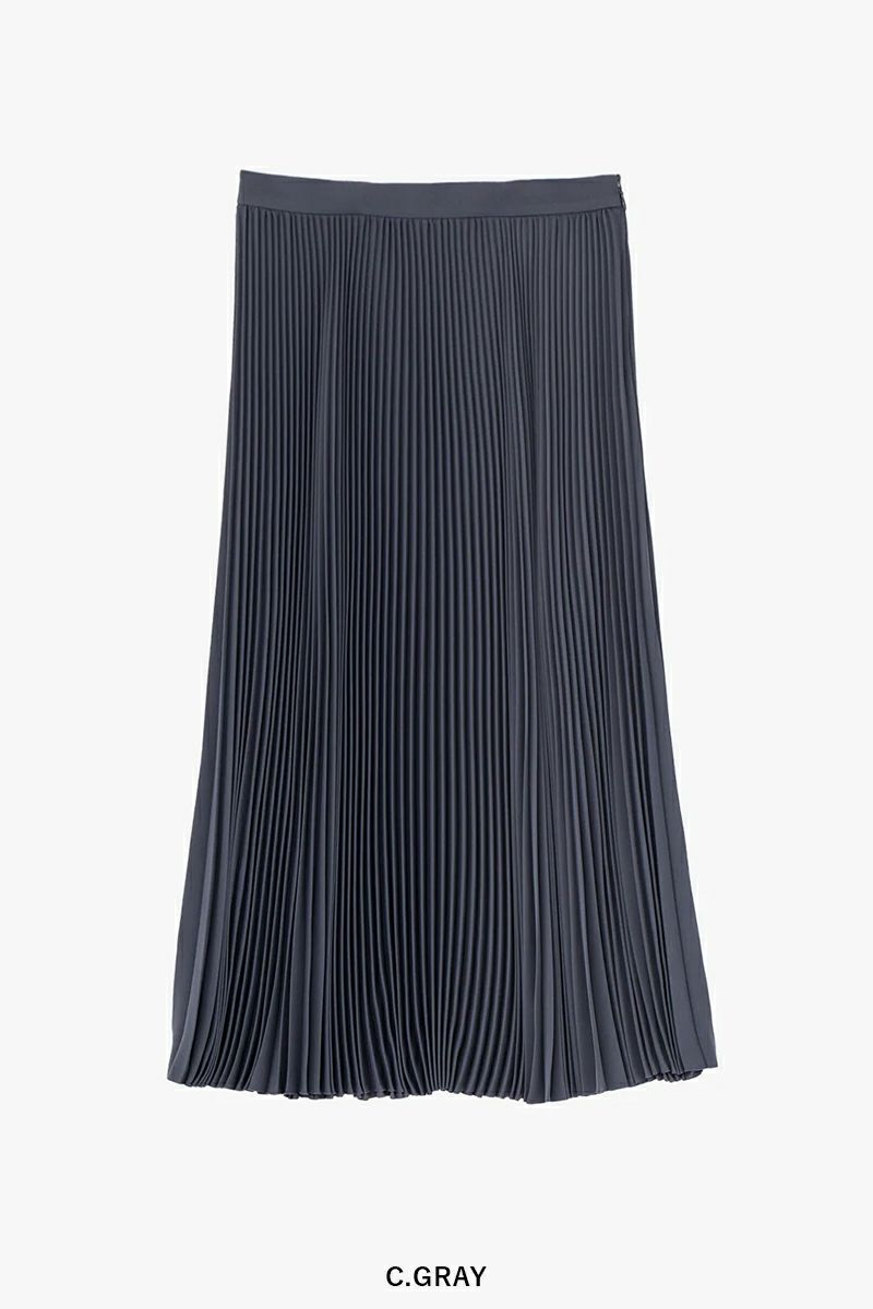 Graphpaper(グラフペーパー)Satin Pleats Skirt サテンプリーツスカート GL243-40228SB -7