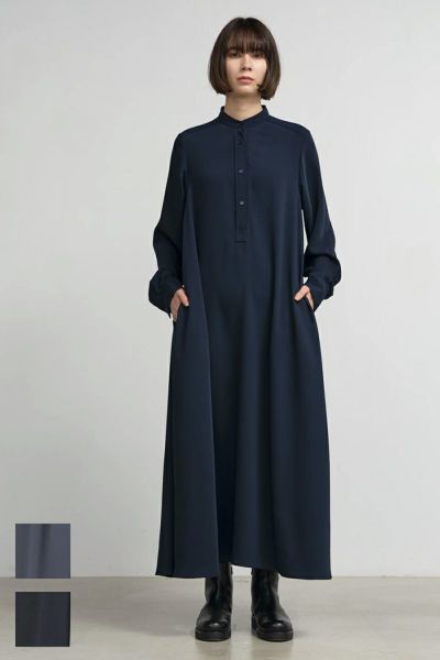 Graphpaper(グラフペーパー)Satin Band Collar Dress サテンバンドカラードレス GL243-60222B