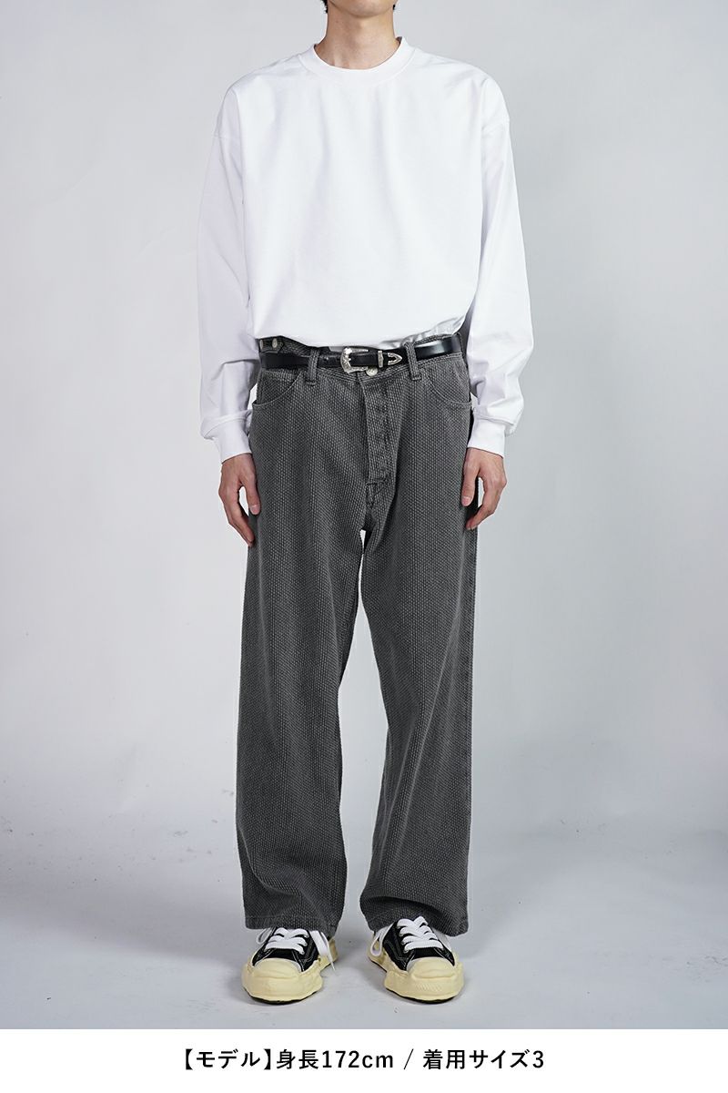 INNAT(インアット)SASHIKO 5P PANTS 刺子5ポケットパンツ INNAT06-P04A -5