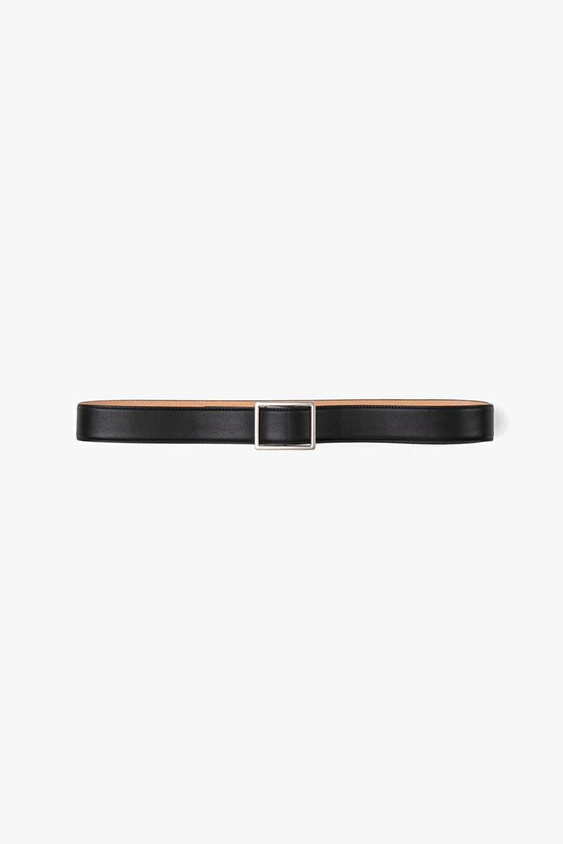 美品 Graphpaper ホールレスレザークラシック　ベルト ブラックサイズ1 Holeless leather classic belt-ホールレスレザークラシック