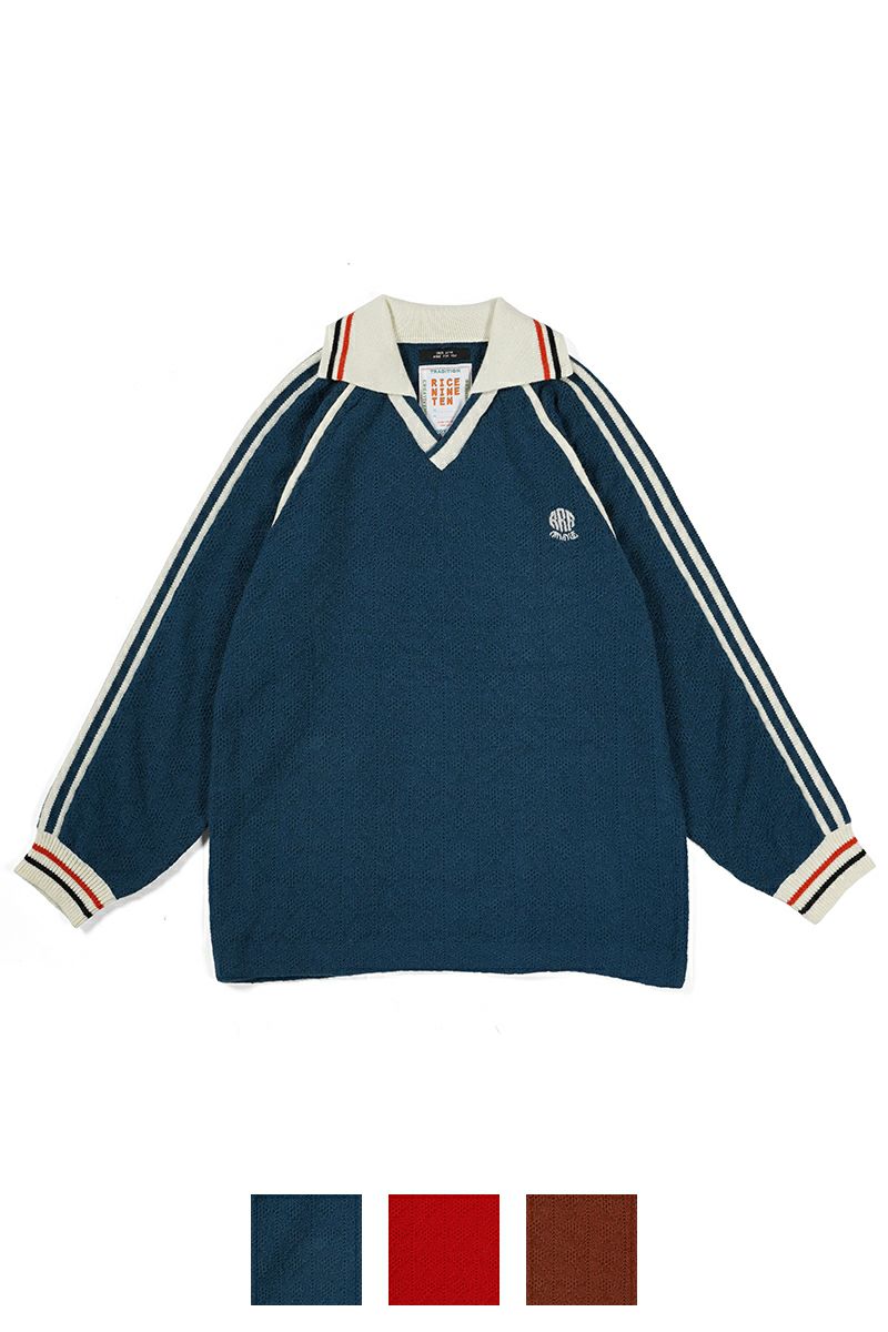 RICE NINE TEN(ライスナインテン)KNITTING CLASSIC SOCCER JERSEY ニッティングクラシックサッカージャージー KN-LSGMS