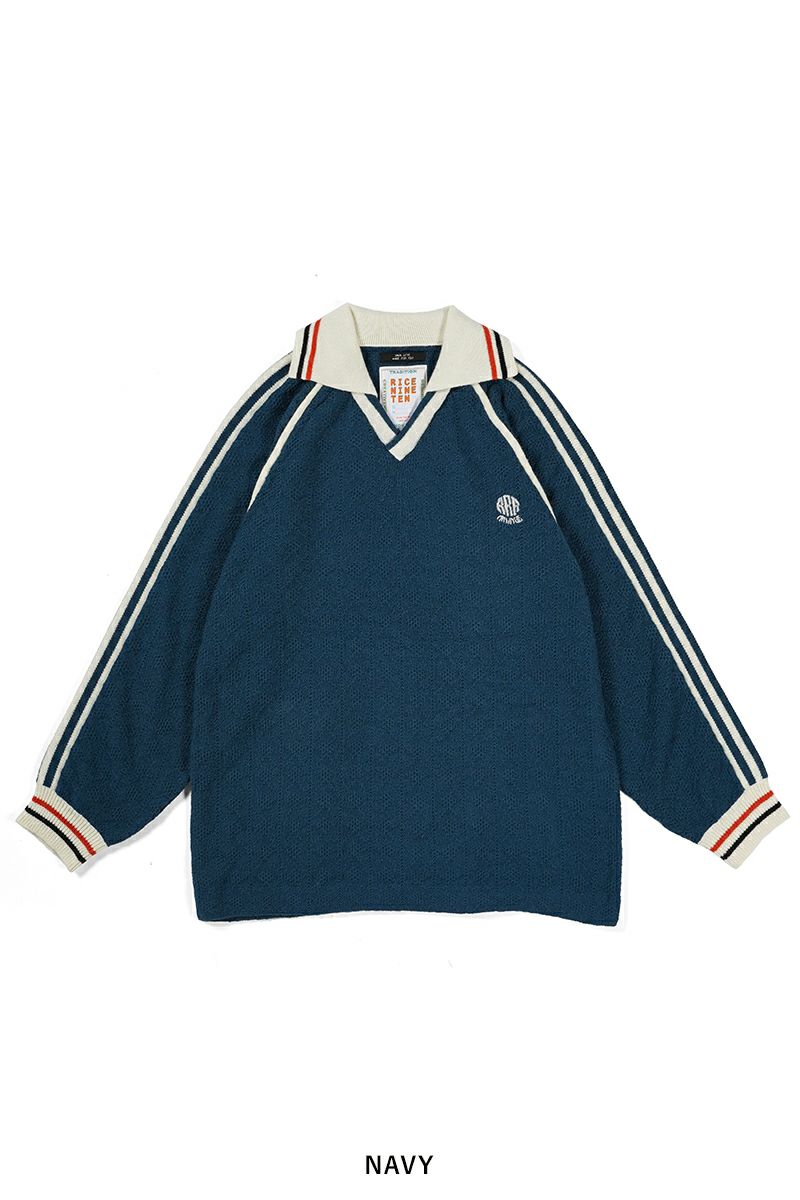 RICE NINE TEN(ライスナインテン)KNITTING CLASSIC SOCCER JERSEY ニッティングクラシックサッカージャージー KN-LSGMS -20
