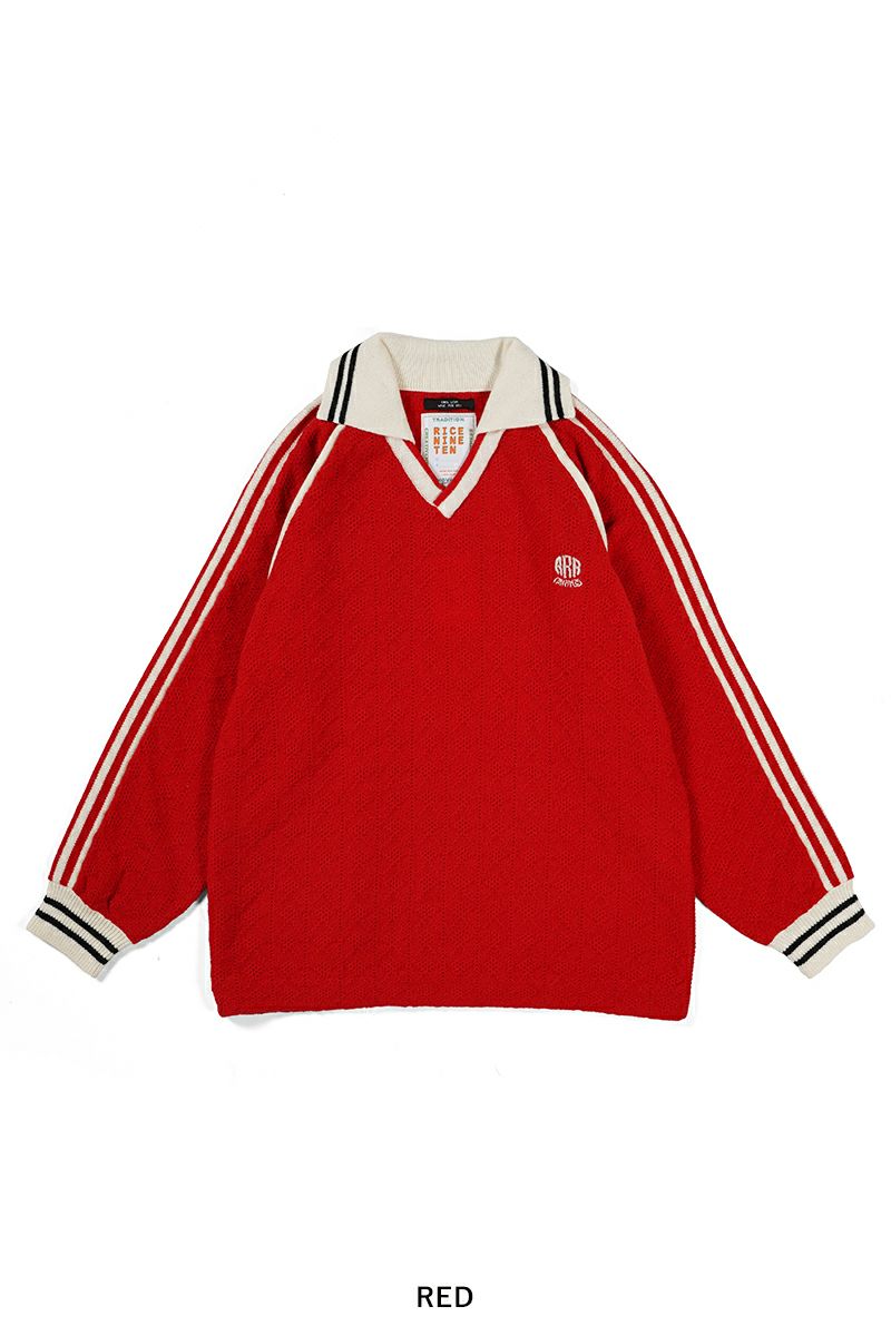 RICE NINE TEN(ライスナインテン)KNITTING CLASSIC SOCCER JERSEY ニッティングクラシックサッカージャージー KN-LSGMS -21