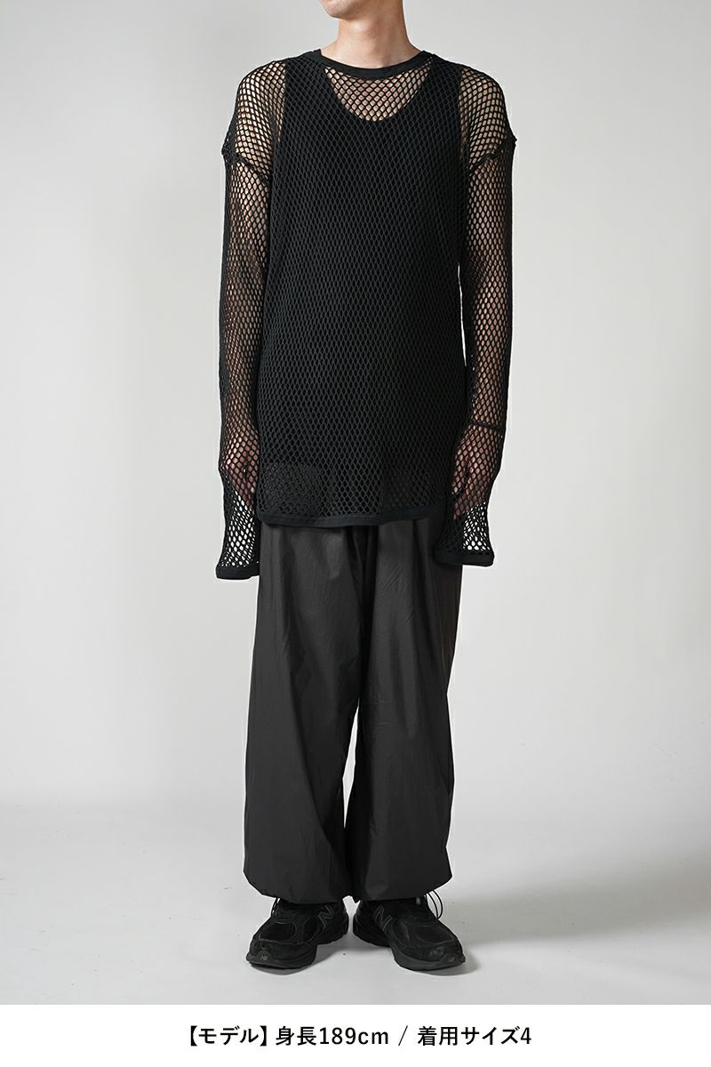 WELLDER(ウェルダー)Big Mesh Long Sleeve ビッグメッシュ長袖Tシャツ WM24AT03 -5