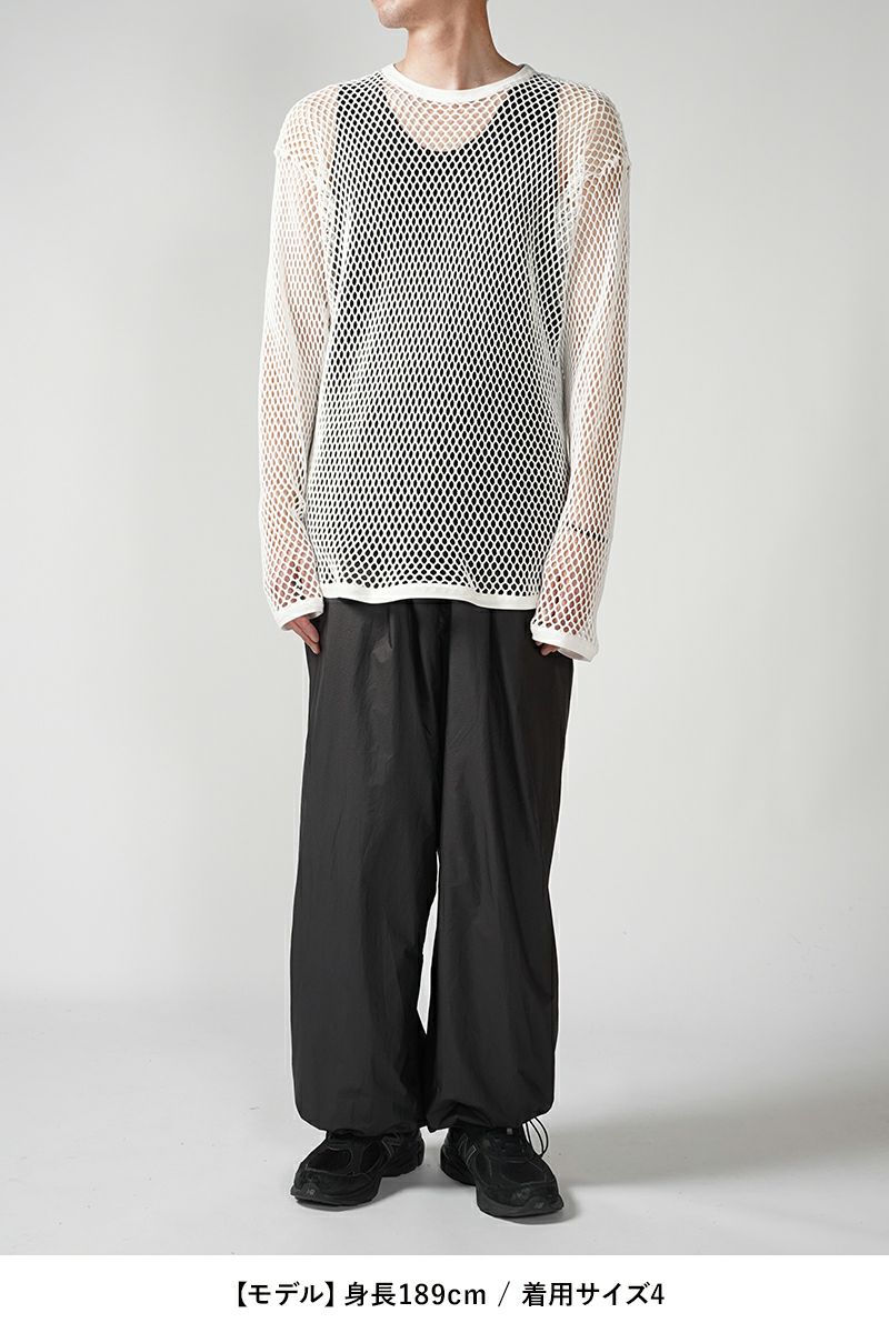 WELLDER(ウェルダー)Big Mesh Long Sleeve ビッグメッシュ長袖Tシャツ WM24AT03 -7