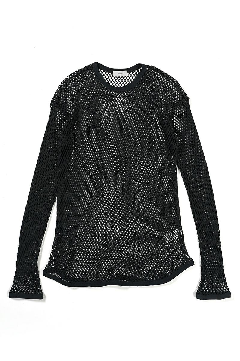 WELLDER(ウェルダー)Big Mesh Long Sleeve ビッグメッシュ長袖Tシャツ WM24AT03 -12