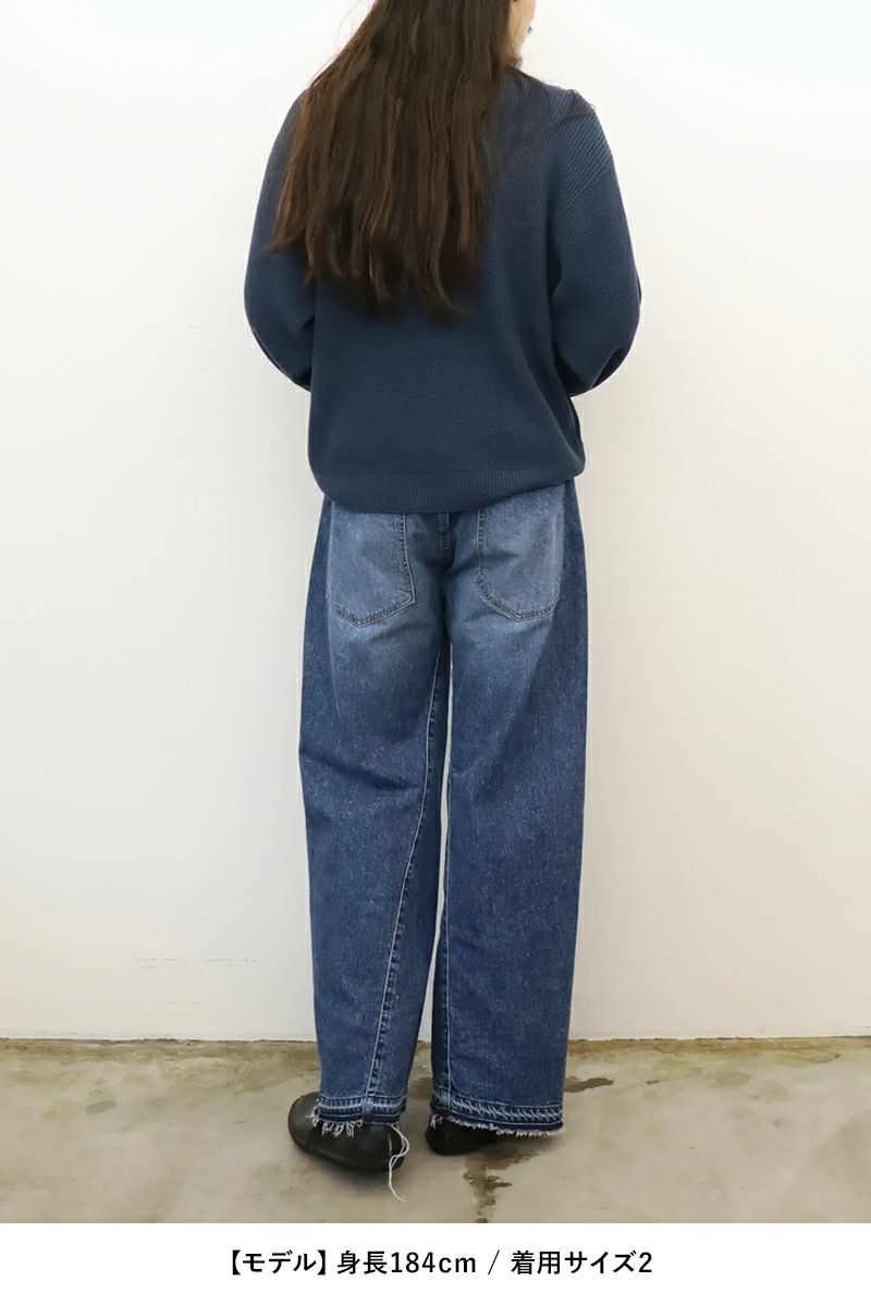 JieDa(ジエダ)USED 3D BAGGY DENIM ユーズド3Dバギーデニム Jie-24S-PT04 -4