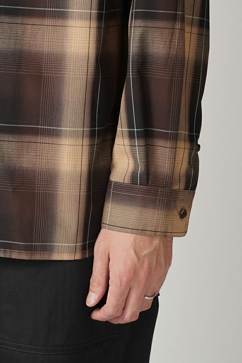 SUGARHILL(シュガーヒル)OMBRE PLAID OPEN COLLAR BLOUSE オンブレプレイドオープンカラーブラウス 2411300501 -4