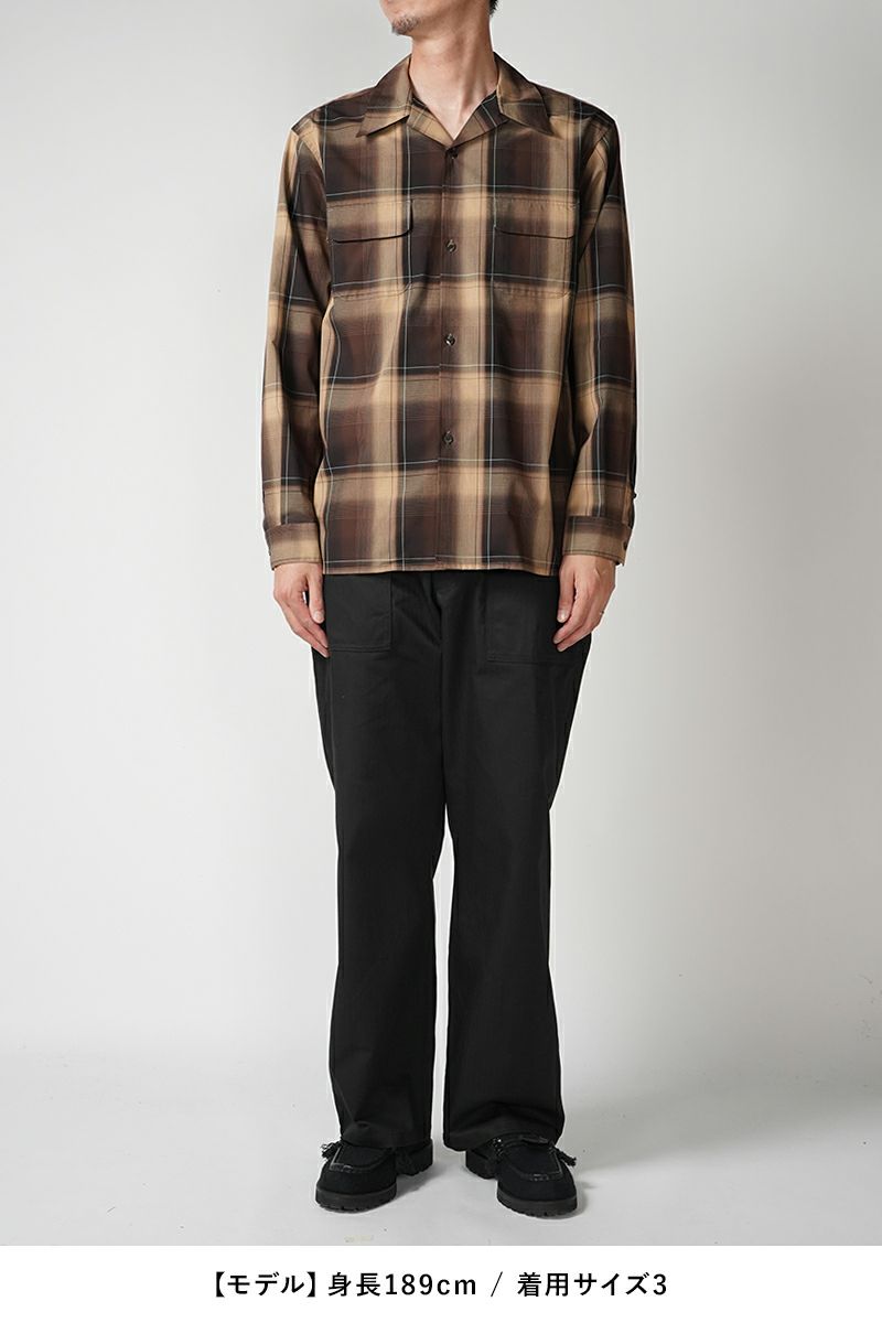 SUGARHILL(シュガーヒル)OMBRE PLAID OPEN COLLAR BLOUSE オンブレプレイドオープンカラーブラウス 2411300501 -5