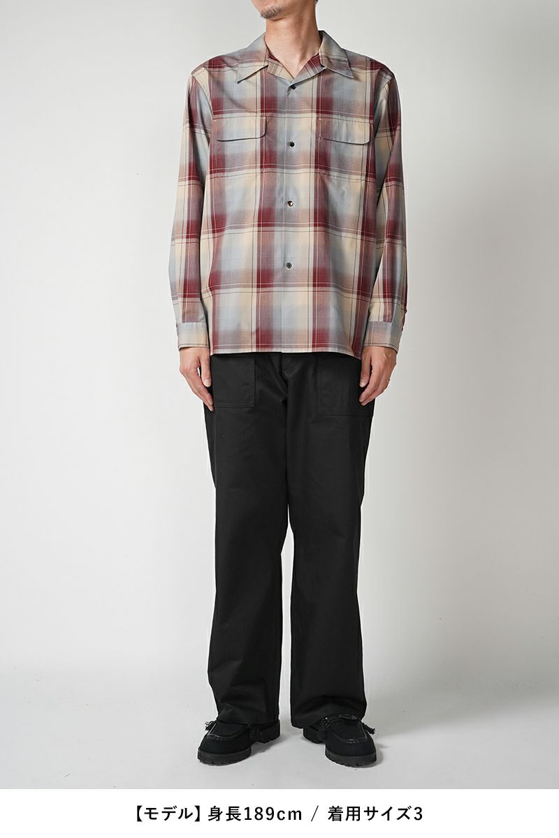 SUGARHILL(シュガーヒル)OMBRE PLAID OPEN COLLAR BLOUSE オンブレプレイドオープンカラーブラウス 2411300501 -7