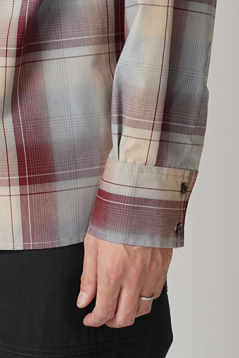 SUGARHILL(シュガーヒル)OMBRE PLAID PANEL POCKET BLOUSE オンブレプレイドパネルポケットブラウス 2411300502 -4
