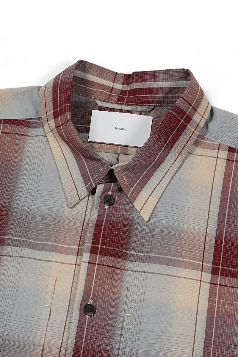 SUGARHILL(シュガーヒル)OMBRE PLAID PANEL POCKET BLOUSE オンブレプレイドパネルポケットブラウス 2411300502 -14