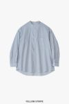 Graphpaper(グラフペーパー)Broad L/S Oversized Band Collar Shirt ブロード長袖オーバーサイズバンドカラーシャツ GM243-50002STB -7