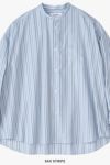 Graphpaper(グラフペーパー)Broad L/S Oversized Band Collar Shirt ブロード長袖オーバーサイズバンドカラーシャツ GM243-50002STB -10