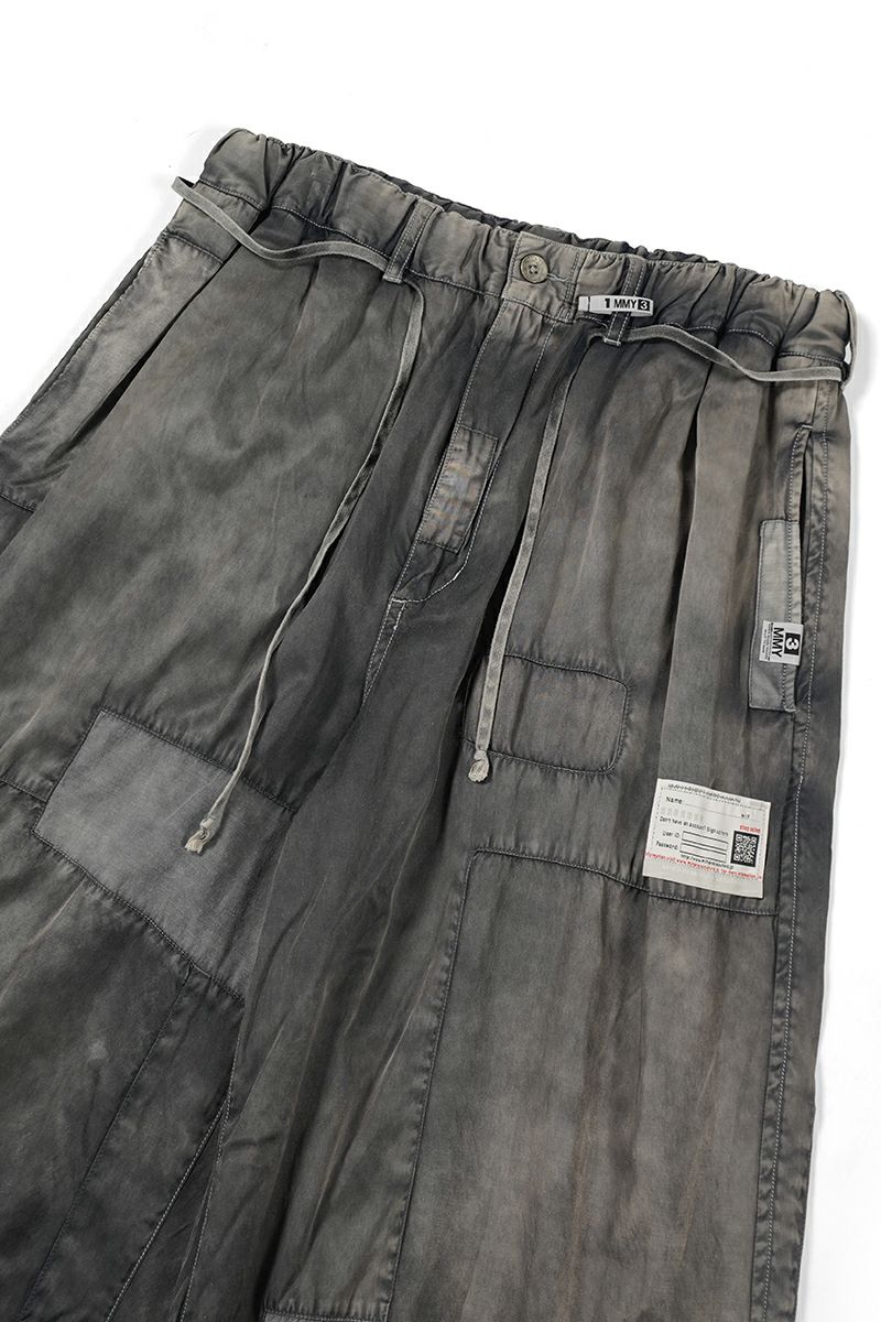Maison MIHARA YASUHIRO(メゾン ミハラヤスヒロ)Repair Satin Pants リペアサテンパンツ B13PT092 -3