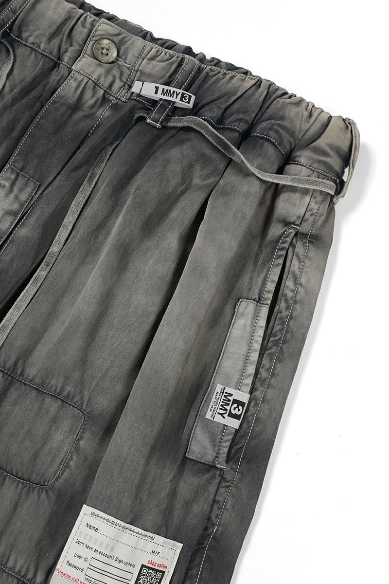 Maison MIHARA YASUHIRO(メゾン ミハラヤスヒロ)Repair Satin Pants リペアサテンパンツ B13PT092 -5