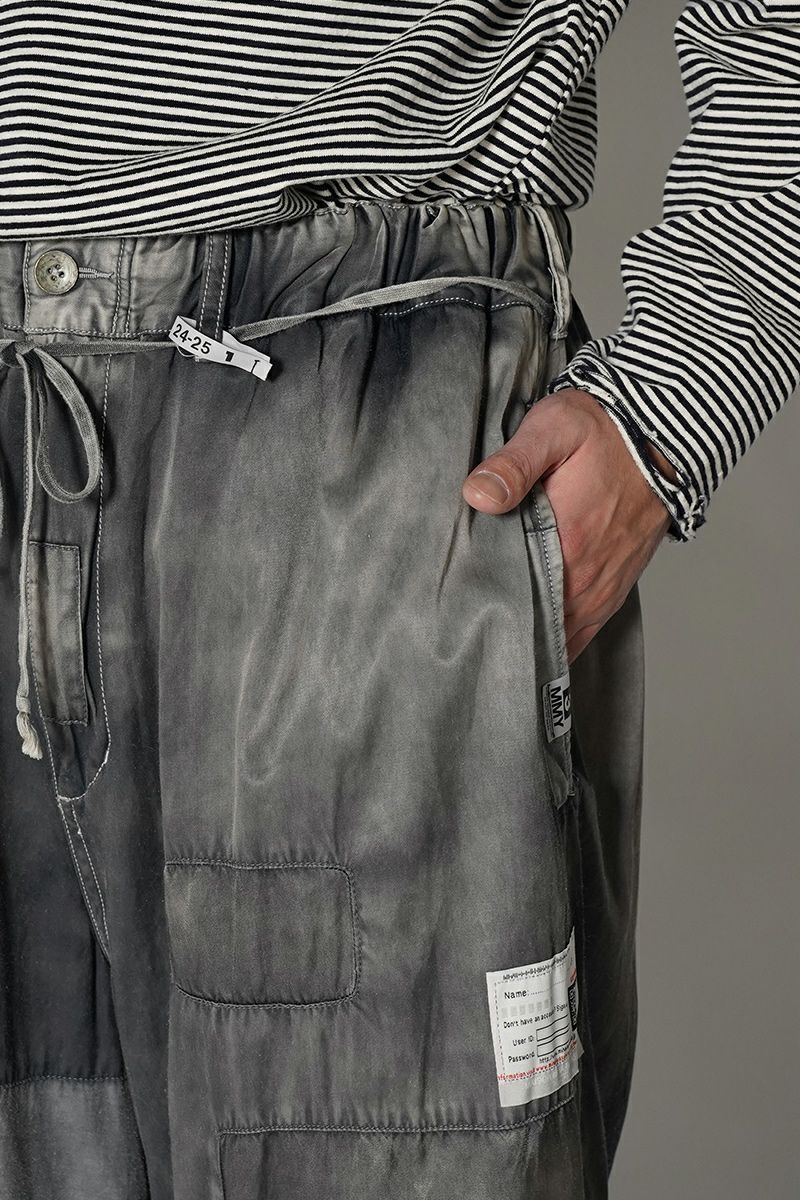 Maison MIHARA YASUHIRO(メゾン ミハラヤスヒロ)Repair Satin Pants リペアサテンパンツ B13PT092 -10