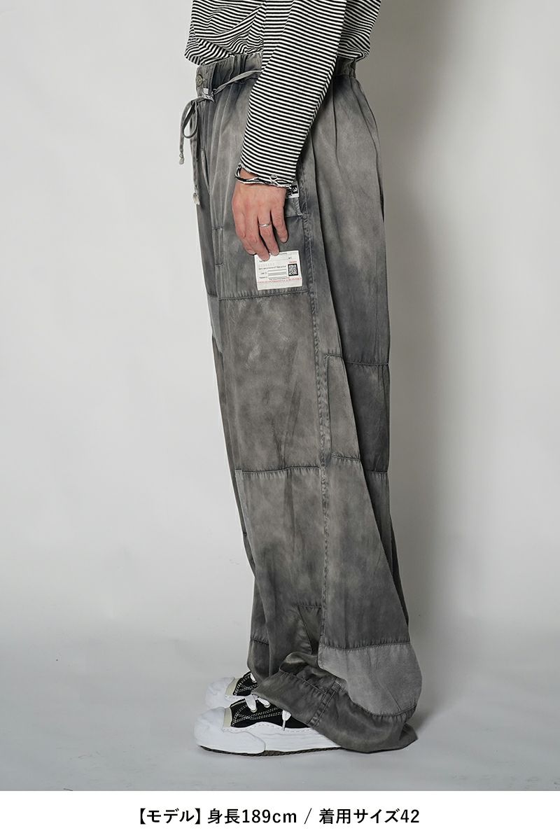 Maison MIHARA YASUHIRO(メゾン ミハラヤスヒロ)Repair Satin Pants リペアサテンパンツ B13PT092 -16