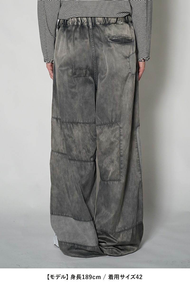 Maison MIHARA YASUHIRO(メゾン ミハラヤスヒロ)Repair Satin Pants リペアサテンパンツ B13PT092 -17