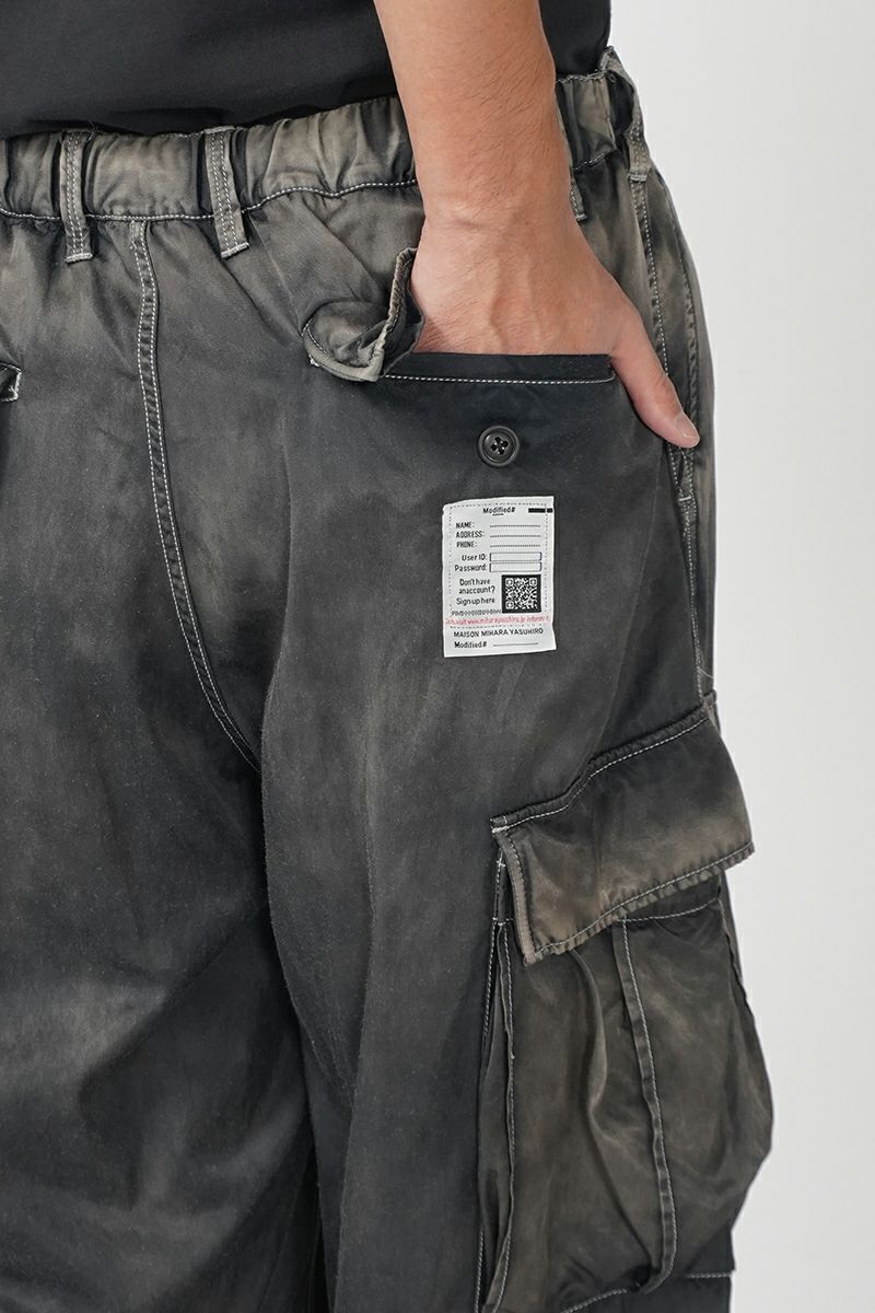 Maison MIHARA YASUHIRO(メゾン ミハラヤスヒロ)Satin Cargo Pants サテン カーゴパンツ K13PT222 -13