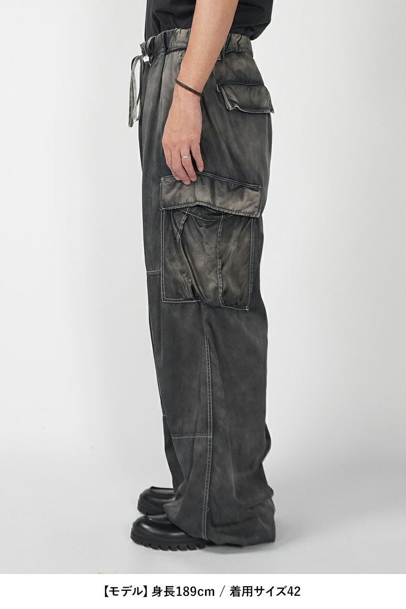 Maison MIHARA YASUHIRO(メゾン ミハラヤスヒロ)Satin Cargo Pants サテン カーゴパンツ K13PT222 -18