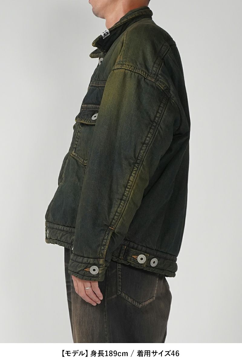 Maison MIHARA YASUHIRO(メゾン ミハラヤスヒロ)Denim Puffer Jacket デニムパファージャケット A13BL026 -21