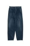 Graphpaper(グラフペーパー)Selvage Denim Two Tuck Tapered Pants -DARK FADE- セルビッチデニムツータックテーパードパンツ ダークフェイド GU243-40187DB