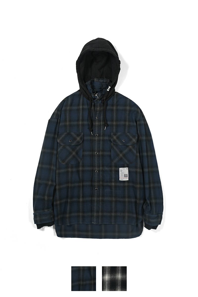 Maison MIHARA YASUHIRO(メゾン ミハラヤスヒロ)SWEAT HOODIE L/S SHIRTS スウェットフーディー長袖シャツ J13SH182