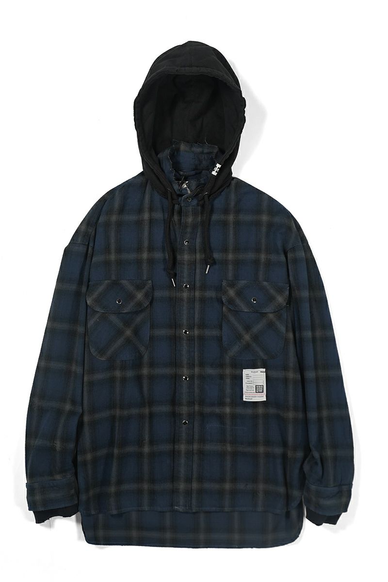 Maison MIHARA YASUHIRO(メゾン ミハラヤスヒロ)SWEAT HOODIE L/S SHIRTS スウェットフーディー長袖シャツ J13SH182 -1