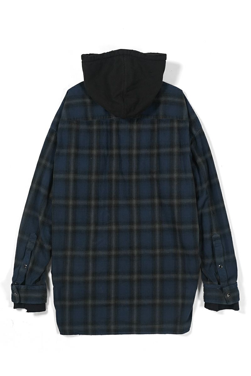 Maison MIHARA YASUHIRO(メゾン ミハラヤスヒロ)SWEAT HOODIE L/S SHIRTS スウェットフーディー長袖シャツ J13SH182 -2