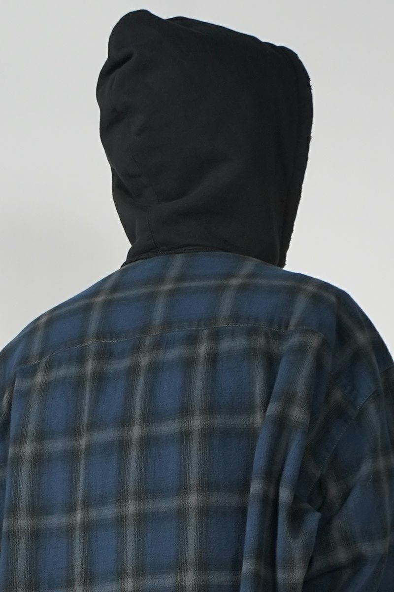 Maison MIHARA YASUHIRO(メゾン ミハラヤスヒロ)SWEAT HOODIE L/S SHIRTS スウェットフーディー長袖シャツ J13SH182 -20