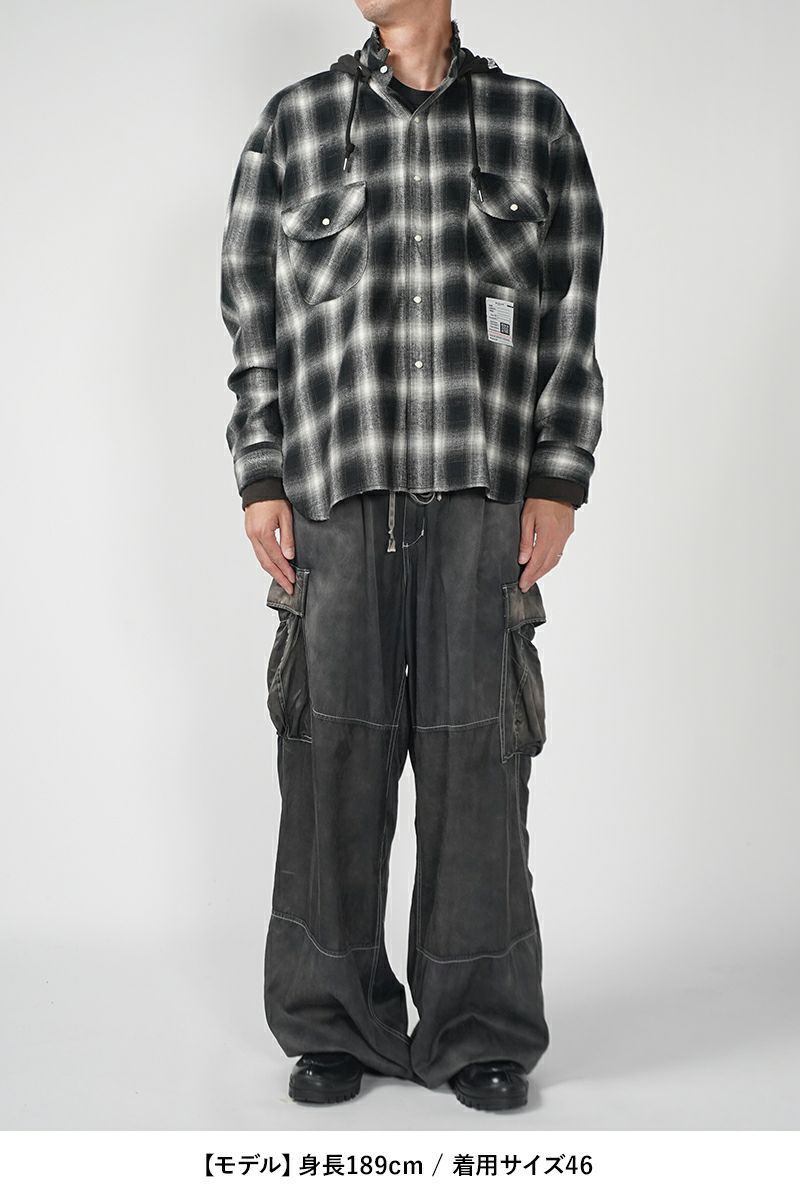 Maison MIHARA YASUHIRO(メゾン ミハラヤスヒロ)SWEAT HOODIE L/S SHIRTS スウェットフーディー長袖シャツ J13SH182 -23