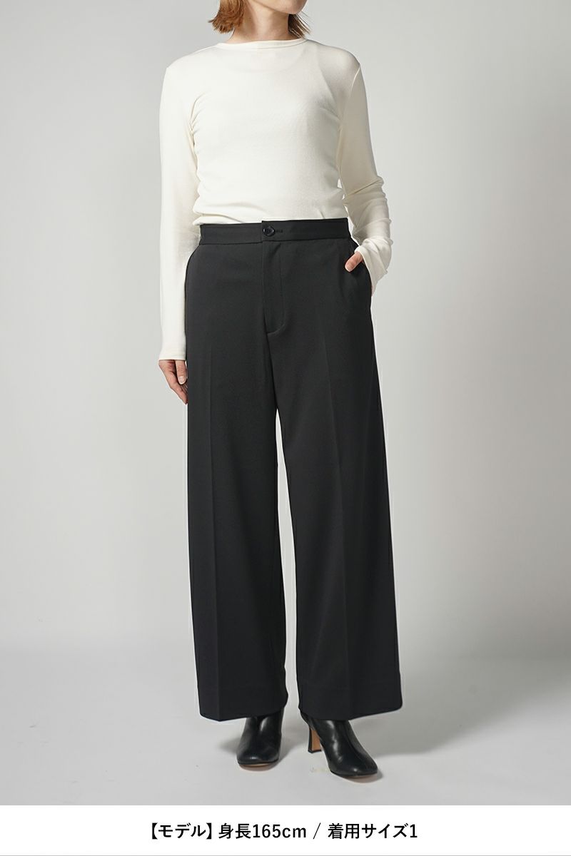 MY___(マイ)WOOL LIKE JERSEY TROUSERS ウールライクジャージートラウザース 213-61503 -4