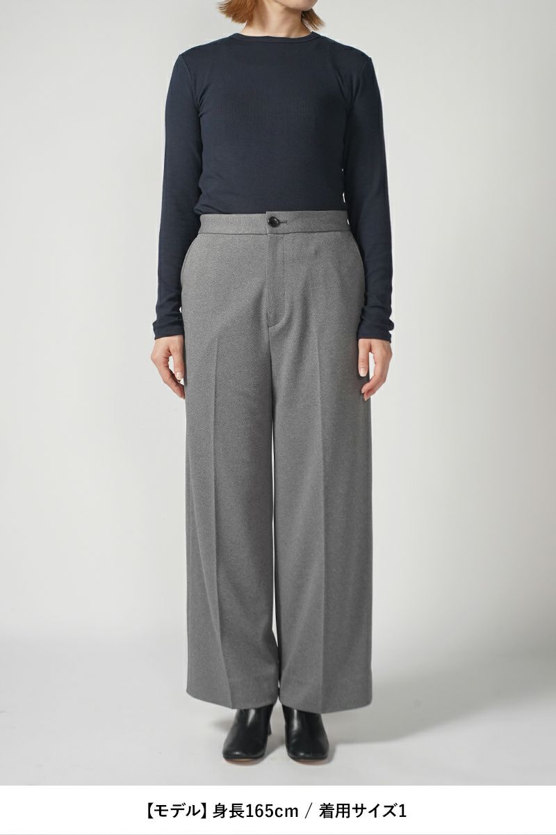 MY___(マイ)WOOL LIKE JERSEY TROUSERS ウールライクジャージートラウザース 213-61503 -6