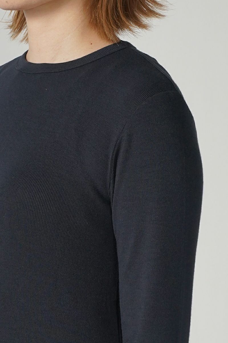 MY___(マイ)WOOL TELECO CREWNECK TOPS ウールテレコクルーネックトップス 243-61103 -2