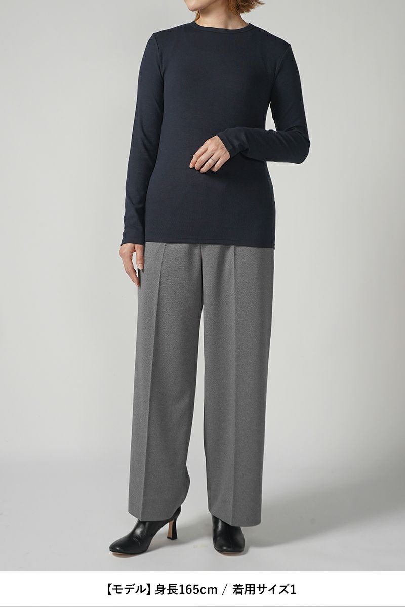 MY___(マイ)WOOL TELECO CREWNECK TOPS ウールテレコクルーネックトップス 243-61103 -4